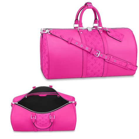 hot pink louis vuitton duffle bag|louis vuitton keepall duffle bag.